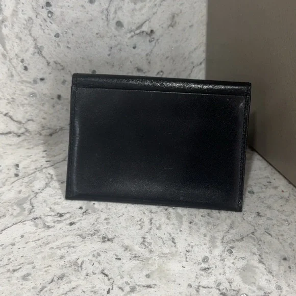 GIVENCHY Wallet Black Leather Card Case 4X3 Holder AUTHENTIC - Picture 3 of 9